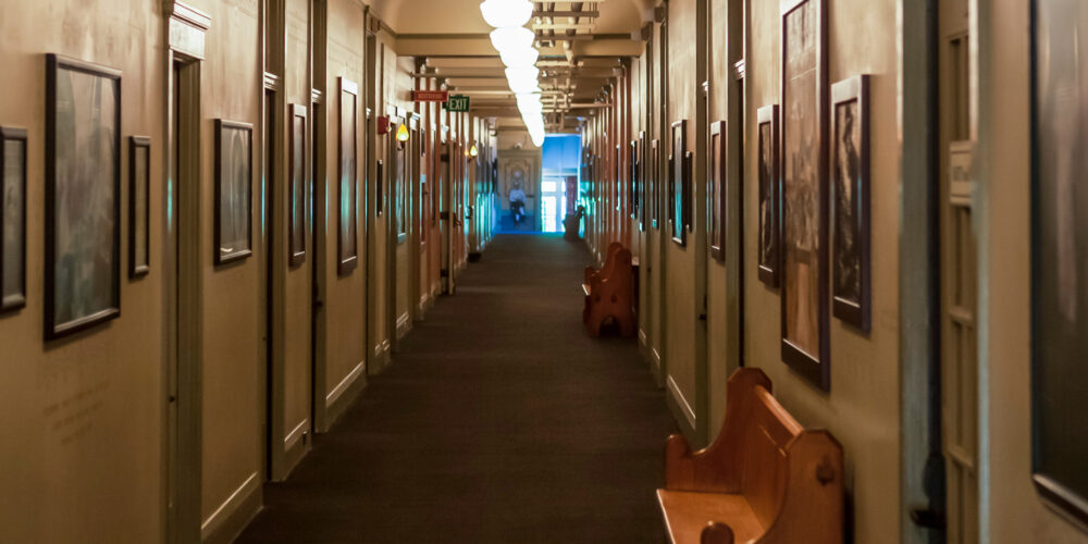 McMenamins Grand Lodge hallway